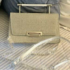 Elegant Silver Handbag sparkly purse